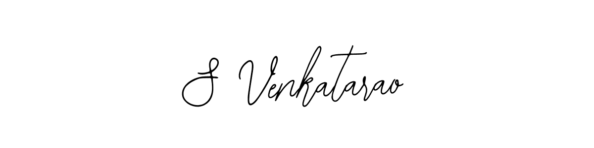 You should practise on your own different ways (Bearetta-2O07w) to write your name (S Venkatarao) in signature. don't let someone else do it for you. S Venkatarao signature style 12 images and pictures png