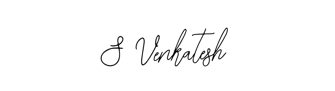 How to make S Venkatesh name signature. Use Bearetta-2O07w style for creating short signs online. This is the latest handwritten sign. S Venkatesh signature style 12 images and pictures png