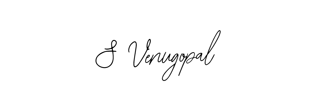 How to make S Venugopal name signature. Use Bearetta-2O07w style for creating short signs online. This is the latest handwritten sign. S Venugopal signature style 12 images and pictures png