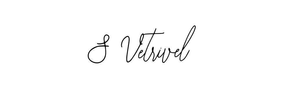 Use a signature maker to create a handwritten signature online. With this signature software, you can design (Bearetta-2O07w) your own signature for name S Vetrivel. S Vetrivel signature style 12 images and pictures png