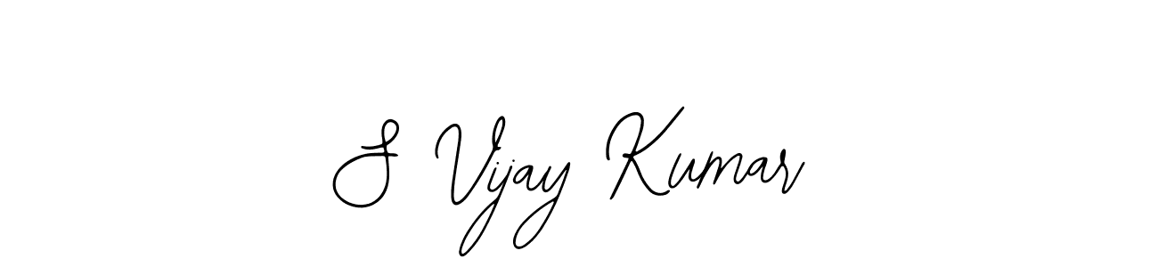 The best way (Bearetta-2O07w) to make a short signature is to pick only two or three words in your name. The name S Vijay Kumar include a total of six letters. For converting this name. S Vijay Kumar signature style 12 images and pictures png