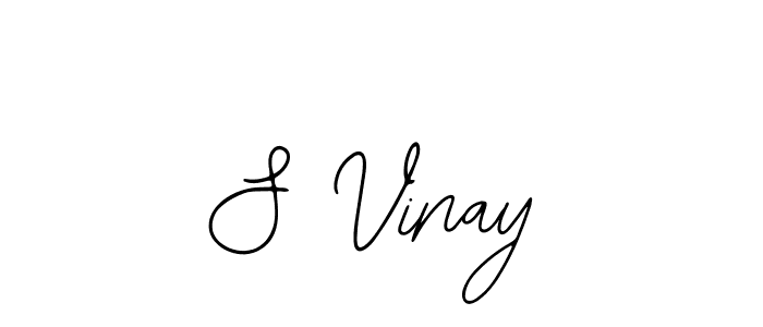 Create a beautiful signature design for name S Vinay. With this signature (Bearetta-2O07w) fonts, you can make a handwritten signature for free. S Vinay signature style 12 images and pictures png