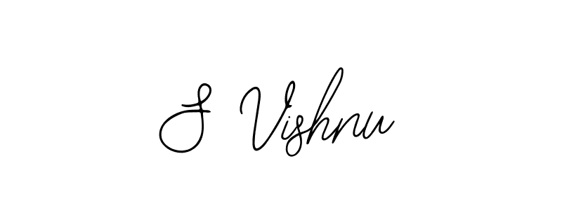 How to make S Vishnu signature? Bearetta-2O07w is a professional autograph style. Create handwritten signature for S Vishnu name. S Vishnu signature style 12 images and pictures png