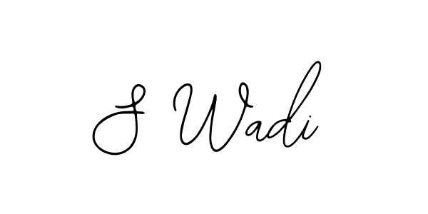 Make a beautiful signature design for name S Wadi. With this signature (Bearetta-2O07w) style, you can create a handwritten signature for free. S Wadi signature style 12 images and pictures png