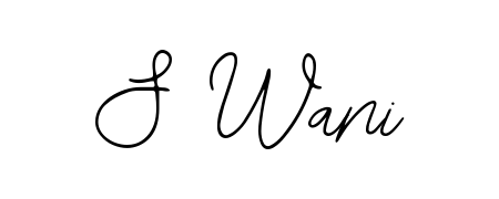 Use a signature maker to create a handwritten signature online. With this signature software, you can design (Bearetta-2O07w) your own signature for name S Wani. S Wani signature style 12 images and pictures png