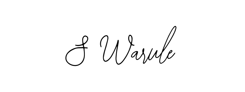 How to make S Warule name signature. Use Bearetta-2O07w style for creating short signs online. This is the latest handwritten sign. S Warule signature style 12 images and pictures png