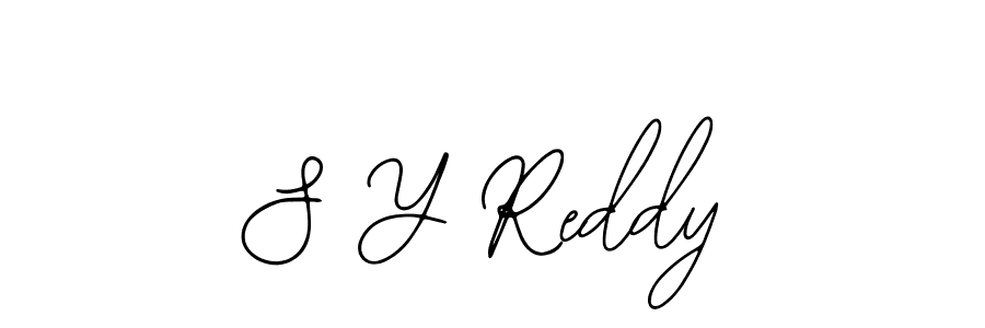 Design your own signature with our free online signature maker. With this signature software, you can create a handwritten (Bearetta-2O07w) signature for name S Y Reddy. S Y Reddy signature style 12 images and pictures png