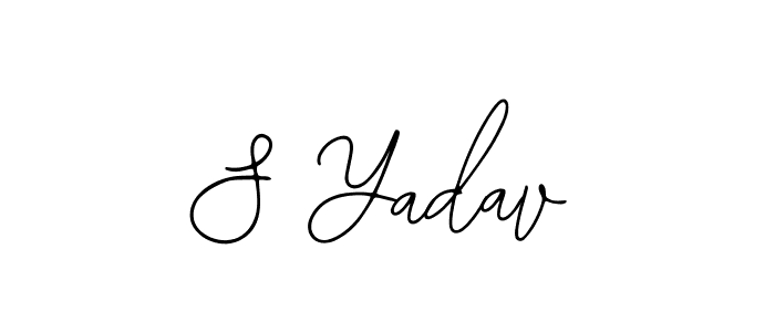 Create a beautiful signature design for name S Yadav. With this signature (Bearetta-2O07w) fonts, you can make a handwritten signature for free. S Yadav signature style 12 images and pictures png