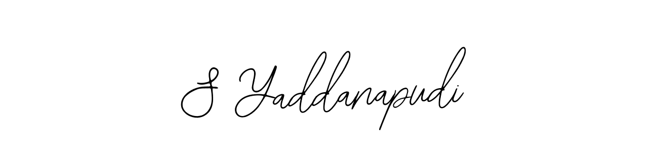 Make a beautiful signature design for name S Yaddanapudi. With this signature (Bearetta-2O07w) style, you can create a handwritten signature for free. S Yaddanapudi signature style 12 images and pictures png