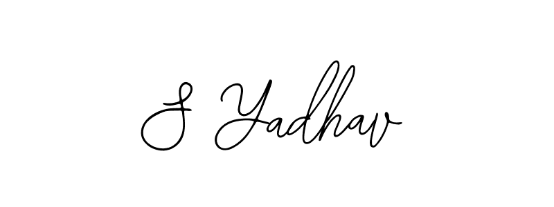 Make a beautiful signature design for name S Yadhav. With this signature (Bearetta-2O07w) style, you can create a handwritten signature for free. S Yadhav signature style 12 images and pictures png