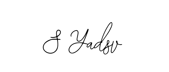 Also we have S Yadsv name is the best signature style. Create professional handwritten signature collection using Bearetta-2O07w autograph style. S Yadsv signature style 12 images and pictures png