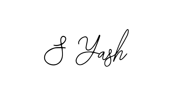 S Yash stylish signature style. Best Handwritten Sign (Bearetta-2O07w) for my name. Handwritten Signature Collection Ideas for my name S Yash. S Yash signature style 12 images and pictures png