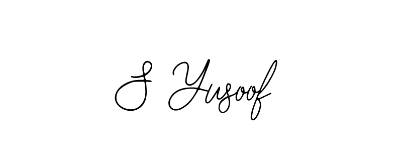 Also we have S Yusoof name is the best signature style. Create professional handwritten signature collection using Bearetta-2O07w autograph style. S Yusoof signature style 12 images and pictures png