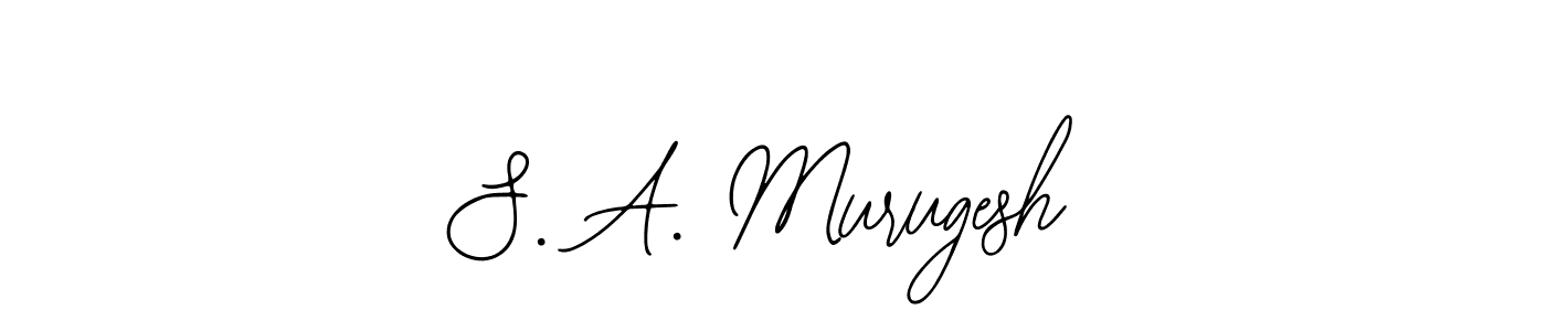 Use a signature maker to create a handwritten signature online. With this signature software, you can design (Bearetta-2O07w) your own signature for name S. A. Murugesh. S. A. Murugesh signature style 12 images and pictures png