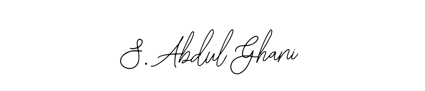 This is the best signature style for the S. Abdul Ghani name. Also you like these signature font (Bearetta-2O07w). Mix name signature. S. Abdul Ghani signature style 12 images and pictures png