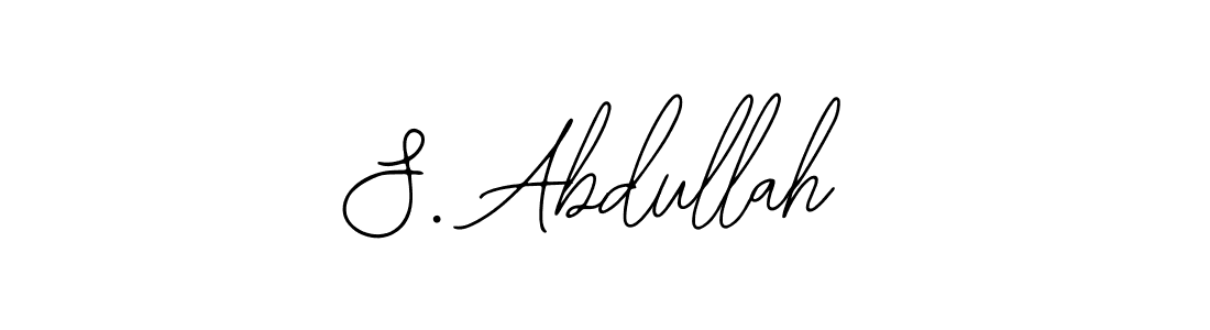 Best and Professional Signature Style for S. Abdullah. Bearetta-2O07w Best Signature Style Collection. S. Abdullah signature style 12 images and pictures png