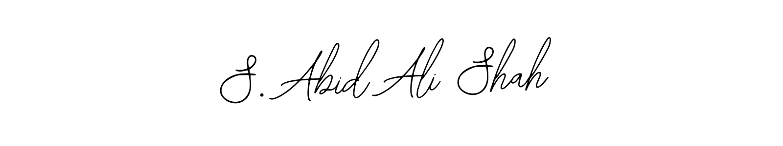 How to make S. Abid Ali Shah signature? Bearetta-2O07w is a professional autograph style. Create handwritten signature for S. Abid Ali Shah name. S. Abid Ali Shah signature style 12 images and pictures png