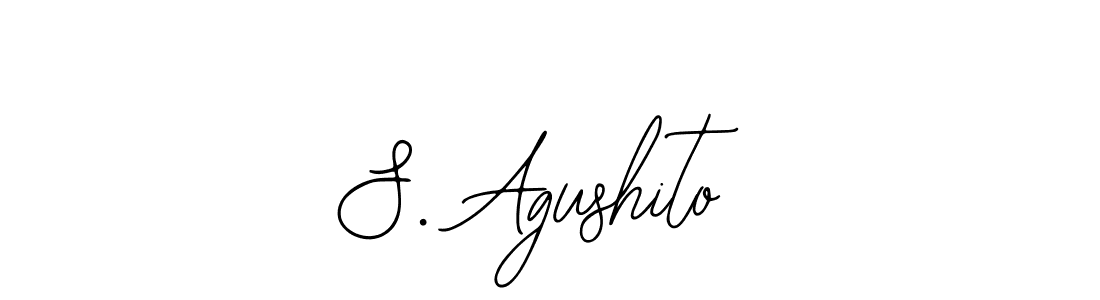 Once you've used our free online signature maker to create your best signature Bearetta-2O07w style, it's time to enjoy all of the benefits that S. Agushito name signing documents. S. Agushito signature style 12 images and pictures png