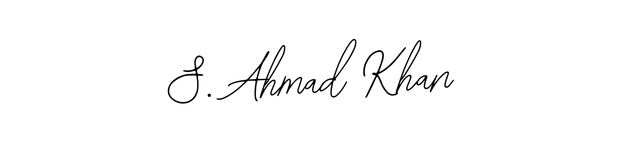 How to Draw S. Ahmad Khan signature style? Bearetta-2O07w is a latest design signature styles for name S. Ahmad Khan. S. Ahmad Khan signature style 12 images and pictures png