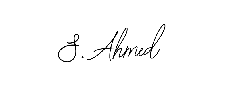 Use a signature maker to create a handwritten signature online. With this signature software, you can design (Bearetta-2O07w) your own signature for name S. Ahmed. S. Ahmed signature style 12 images and pictures png