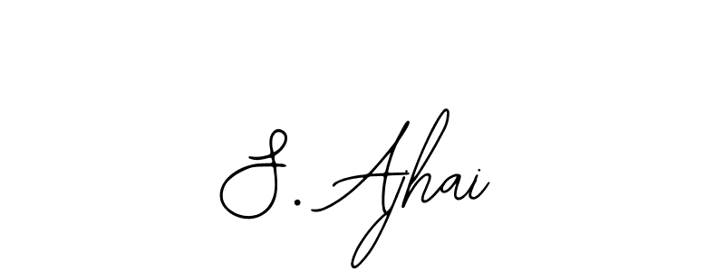Also You can easily find your signature by using the search form. We will create S. Ajhai name handwritten signature images for you free of cost using Bearetta-2O07w sign style. S. Ajhai signature style 12 images and pictures png