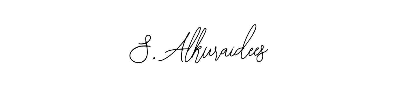 How to make S. Alkuraidees name signature. Use Bearetta-2O07w style for creating short signs online. This is the latest handwritten sign. S. Alkuraidees signature style 12 images and pictures png