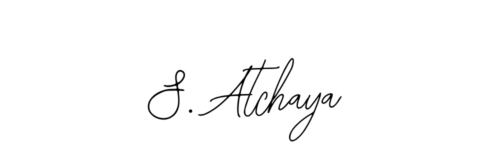 Also we have S. Atchaya name is the best signature style. Create professional handwritten signature collection using Bearetta-2O07w autograph style. S. Atchaya signature style 12 images and pictures png