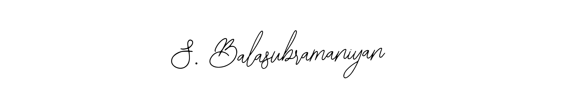 Create a beautiful signature design for name S. Balasubramaniyan. With this signature (Bearetta-2O07w) fonts, you can make a handwritten signature for free. S. Balasubramaniyan signature style 12 images and pictures png