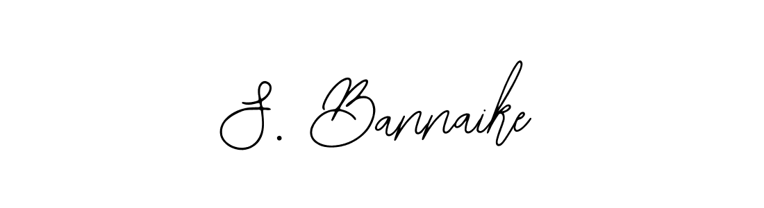 The best way (Bearetta-2O07w) to make a short signature is to pick only two or three words in your name. The name S. Bannaike include a total of six letters. For converting this name. S. Bannaike signature style 12 images and pictures png