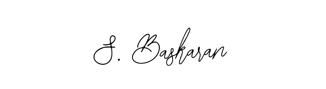 The best way (Bearetta-2O07w) to make a short signature is to pick only two or three words in your name. The name S. Baskaran include a total of six letters. For converting this name. S. Baskaran signature style 12 images and pictures png