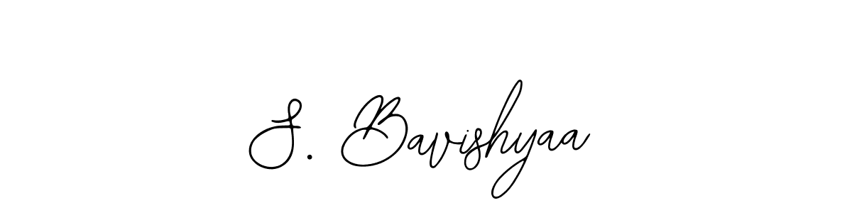 Design your own signature with our free online signature maker. With this signature software, you can create a handwritten (Bearetta-2O07w) signature for name S. Bavishyaa. S. Bavishyaa signature style 12 images and pictures png