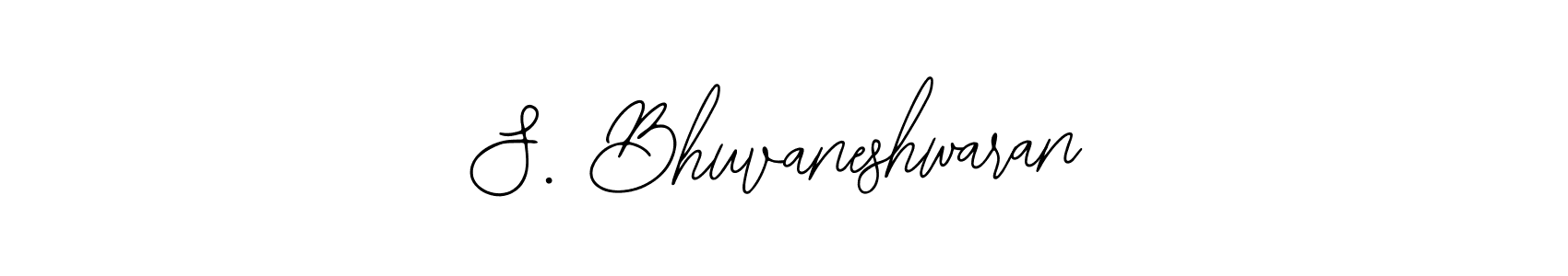 The best way (Bearetta-2O07w) to make a short signature is to pick only two or three words in your name. The name S. Bhuvaneshwaran include a total of six letters. For converting this name. S. Bhuvaneshwaran signature style 12 images and pictures png