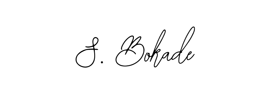 S. Bokade stylish signature style. Best Handwritten Sign (Bearetta-2O07w) for my name. Handwritten Signature Collection Ideas for my name S. Bokade. S. Bokade signature style 12 images and pictures png