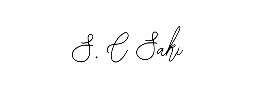 Also You can easily find your signature by using the search form. We will create S. C Saki name handwritten signature images for you free of cost using Bearetta-2O07w sign style. S. C Saki signature style 12 images and pictures png