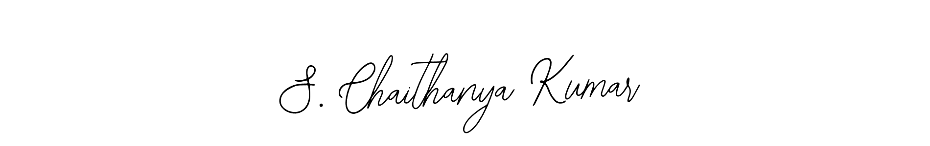 Use a signature maker to create a handwritten signature online. With this signature software, you can design (Bearetta-2O07w) your own signature for name S. Chaithanya Kumar. S. Chaithanya Kumar signature style 12 images and pictures png