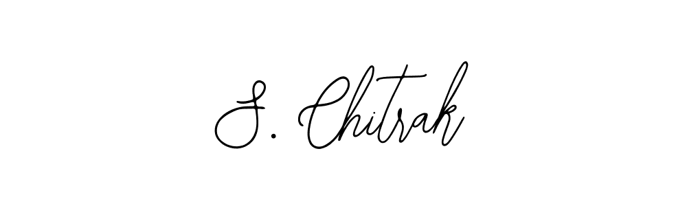 How to make S. Chitrak name signature. Use Bearetta-2O07w style for creating short signs online. This is the latest handwritten sign. S. Chitrak signature style 12 images and pictures png