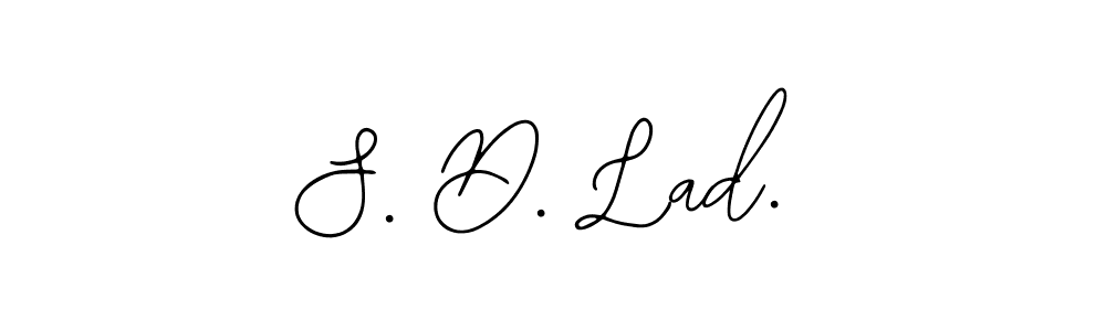 The best way (Bearetta-2O07w) to make a short signature is to pick only two or three words in your name. The name S. D. Lad. include a total of six letters. For converting this name. S. D. Lad. signature style 12 images and pictures png