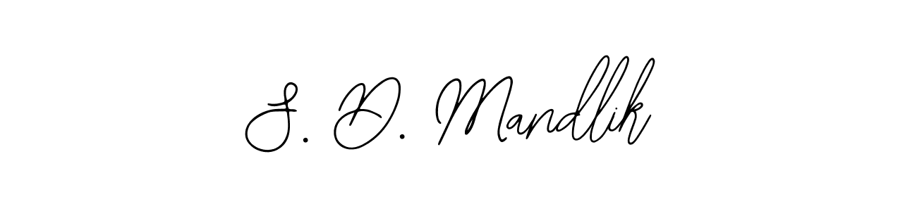 You should practise on your own different ways (Bearetta-2O07w) to write your name (S. D. Mandlik) in signature. don't let someone else do it for you. S. D. Mandlik signature style 12 images and pictures png