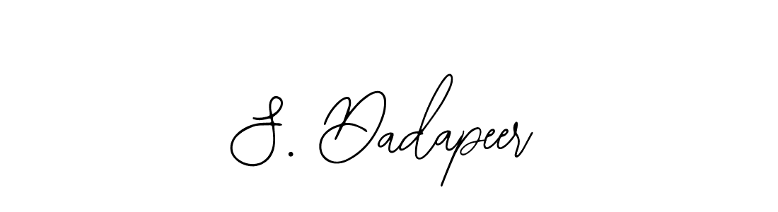 Make a short S. Dadapeer signature style. Manage your documents anywhere anytime using Bearetta-2O07w. Create and add eSignatures, submit forms, share and send files easily. S. Dadapeer signature style 12 images and pictures png