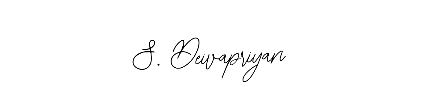 Similarly Bearetta-2O07w is the best handwritten signature design. Signature creator online .You can use it as an online autograph creator for name S. Deivapriyan. S. Deivapriyan signature style 12 images and pictures png