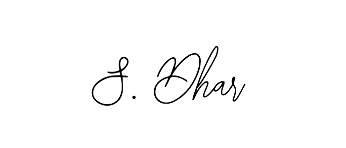 How to Draw S. Dhar signature style? Bearetta-2O07w is a latest design signature styles for name S. Dhar. S. Dhar signature style 12 images and pictures png