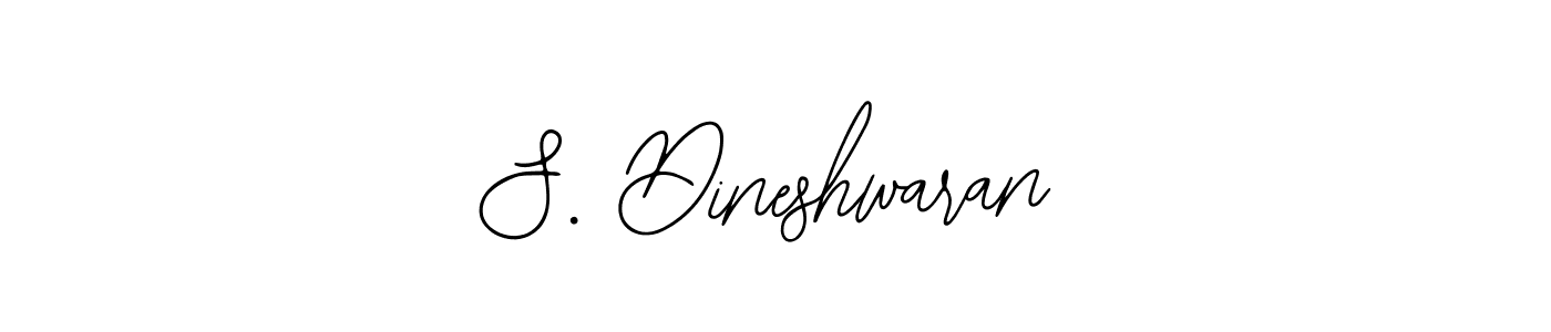 You should practise on your own different ways (Bearetta-2O07w) to write your name (S. Dineshwaran) in signature. don't let someone else do it for you. S. Dineshwaran signature style 12 images and pictures png