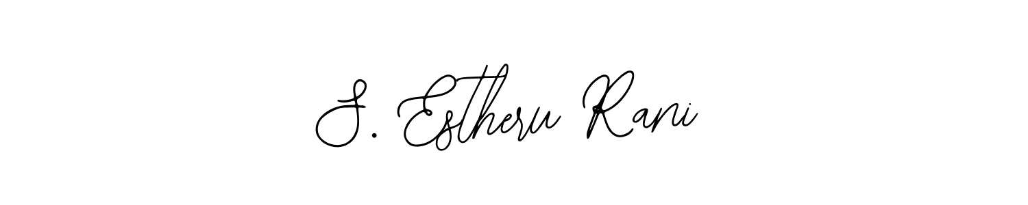 Similarly Bearetta-2O07w is the best handwritten signature design. Signature creator online .You can use it as an online autograph creator for name S. Estheru Rani. S. Estheru Rani signature style 12 images and pictures png