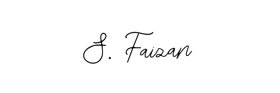 The best way (Bearetta-2O07w) to make a short signature is to pick only two or three words in your name. The name S. Faizan include a total of six letters. For converting this name. S. Faizan signature style 12 images and pictures png