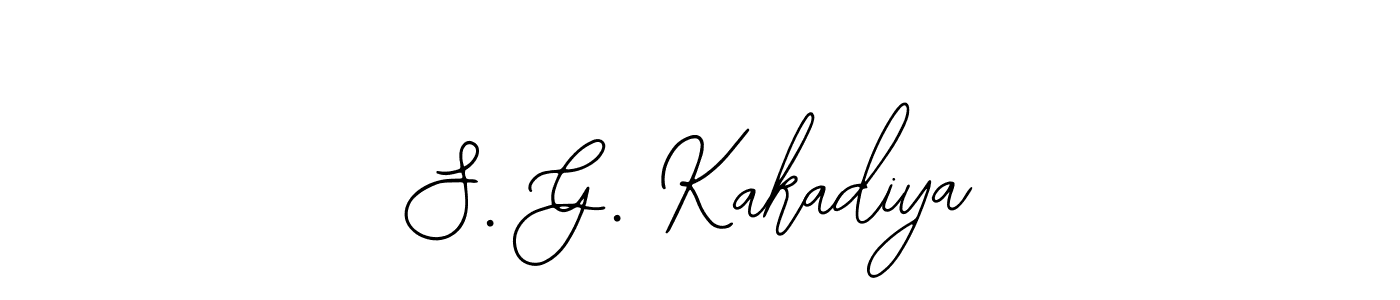 You can use this online signature creator to create a handwritten signature for the name S. G. Kakadiya. This is the best online autograph maker. S. G. Kakadiya signature style 12 images and pictures png