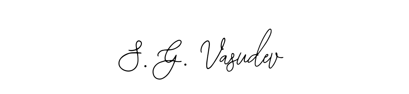 Use a signature maker to create a handwritten signature online. With this signature software, you can design (Bearetta-2O07w) your own signature for name S. G. Vasudev. S. G. Vasudev signature style 12 images and pictures png