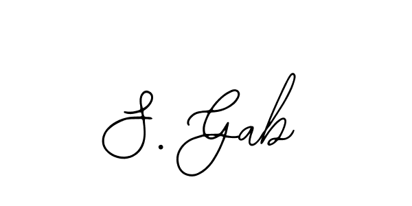 How to make S. Gab name signature. Use Bearetta-2O07w style for creating short signs online. This is the latest handwritten sign. S. Gab signature style 12 images and pictures png