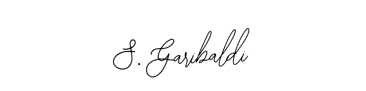 You should practise on your own different ways (Bearetta-2O07w) to write your name (S. Garibaldi) in signature. don't let someone else do it for you. S. Garibaldi signature style 12 images and pictures png