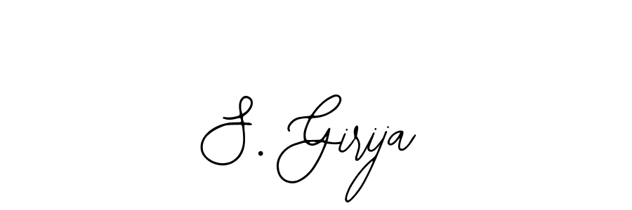 The best way (Bearetta-2O07w) to make a short signature is to pick only two or three words in your name. The name S. Girija include a total of six letters. For converting this name. S. Girija signature style 12 images and pictures png