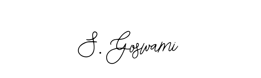 if you are searching for the best signature style for your name S. Goswami. so please give up your signature search. here we have designed multiple signature styles  using Bearetta-2O07w. S. Goswami signature style 12 images and pictures png